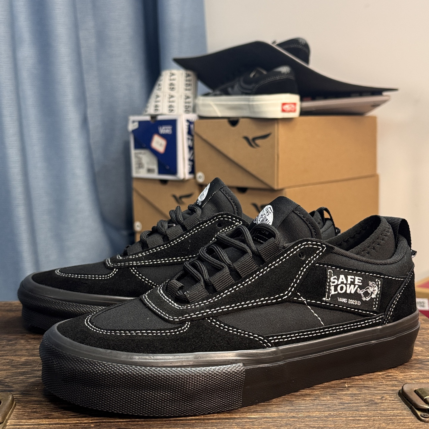 Vans Safe Low Skate Shoes Black