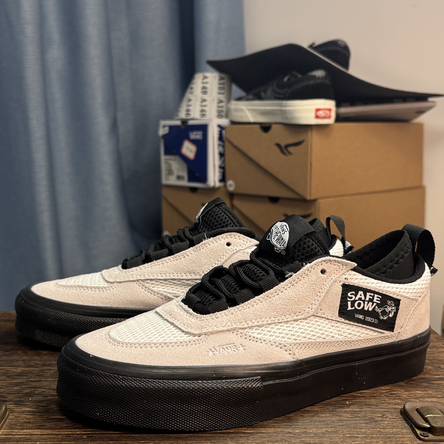 Vans Atiba Jefferson Skate Safe Low Sneakers White/Black