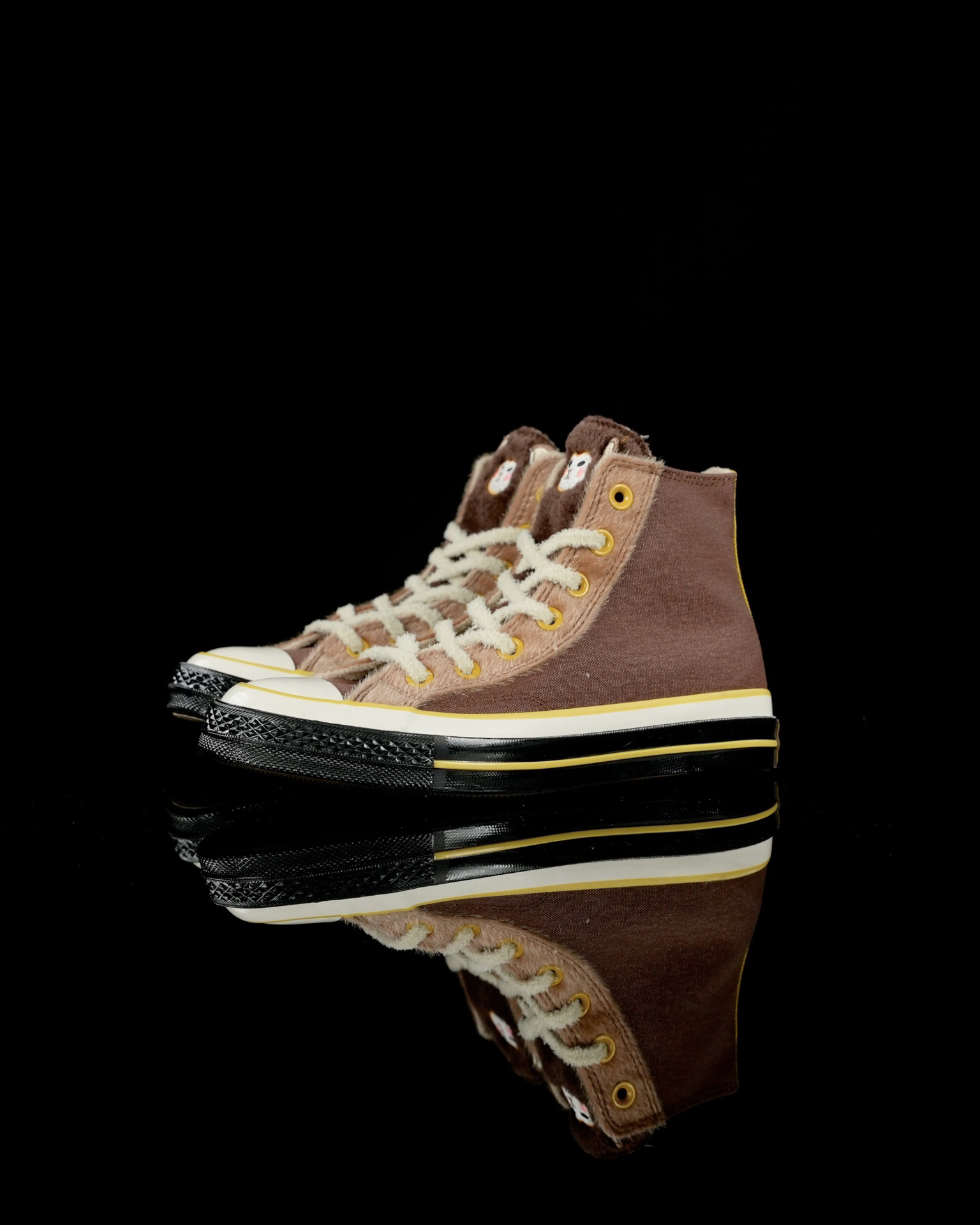 Converse Chuck 70 Furry Lined High-Top Sneakers Brown