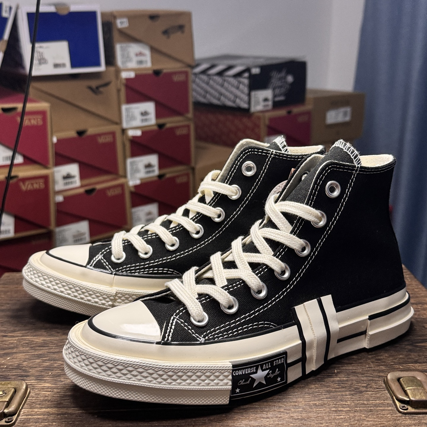 Converse Chuck 70 Patchwork Hi Canvas Sneakers Black