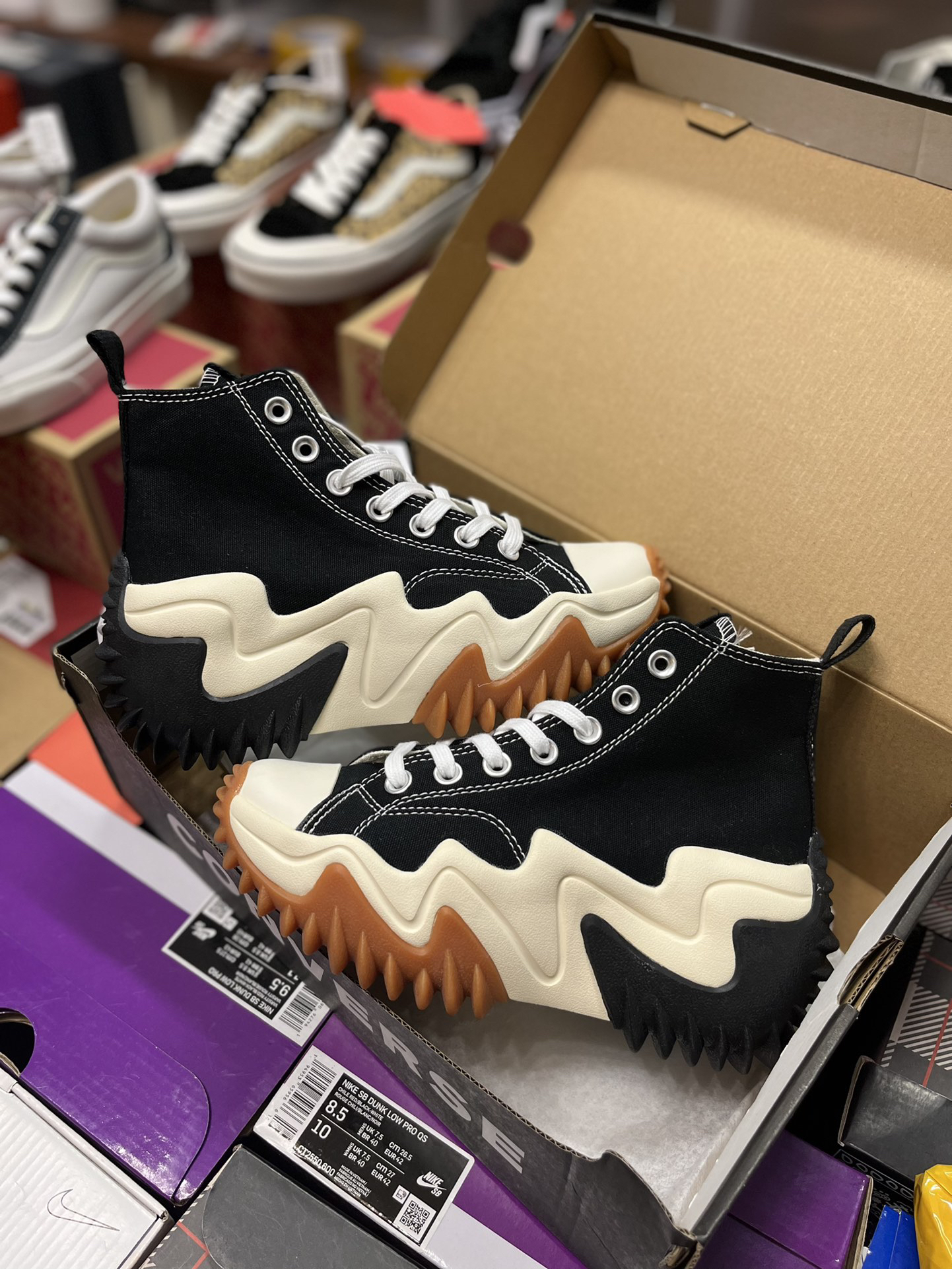 Converse Run Star Motion Platform High-Top Sneakers Black