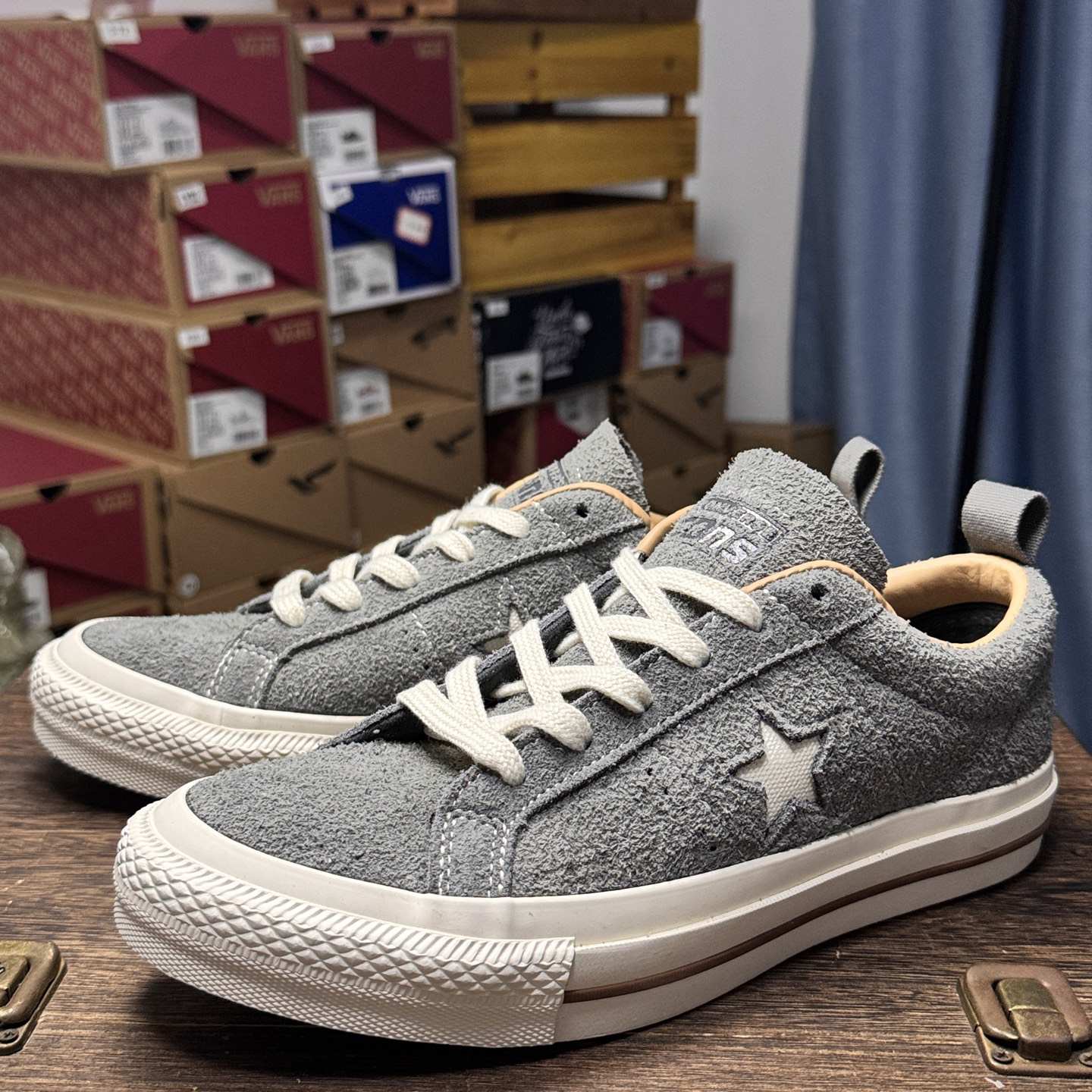 Converse One Star Pro Suede Skate Shoes Grey