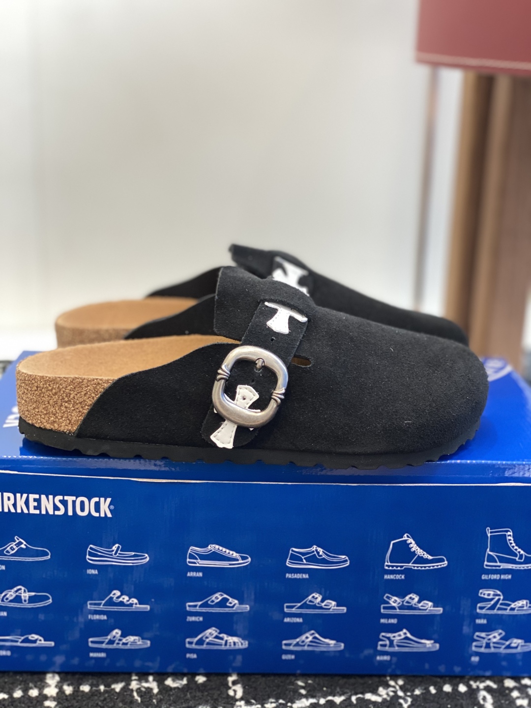 Birkenstock Chrome Hearts Clog Slides Black