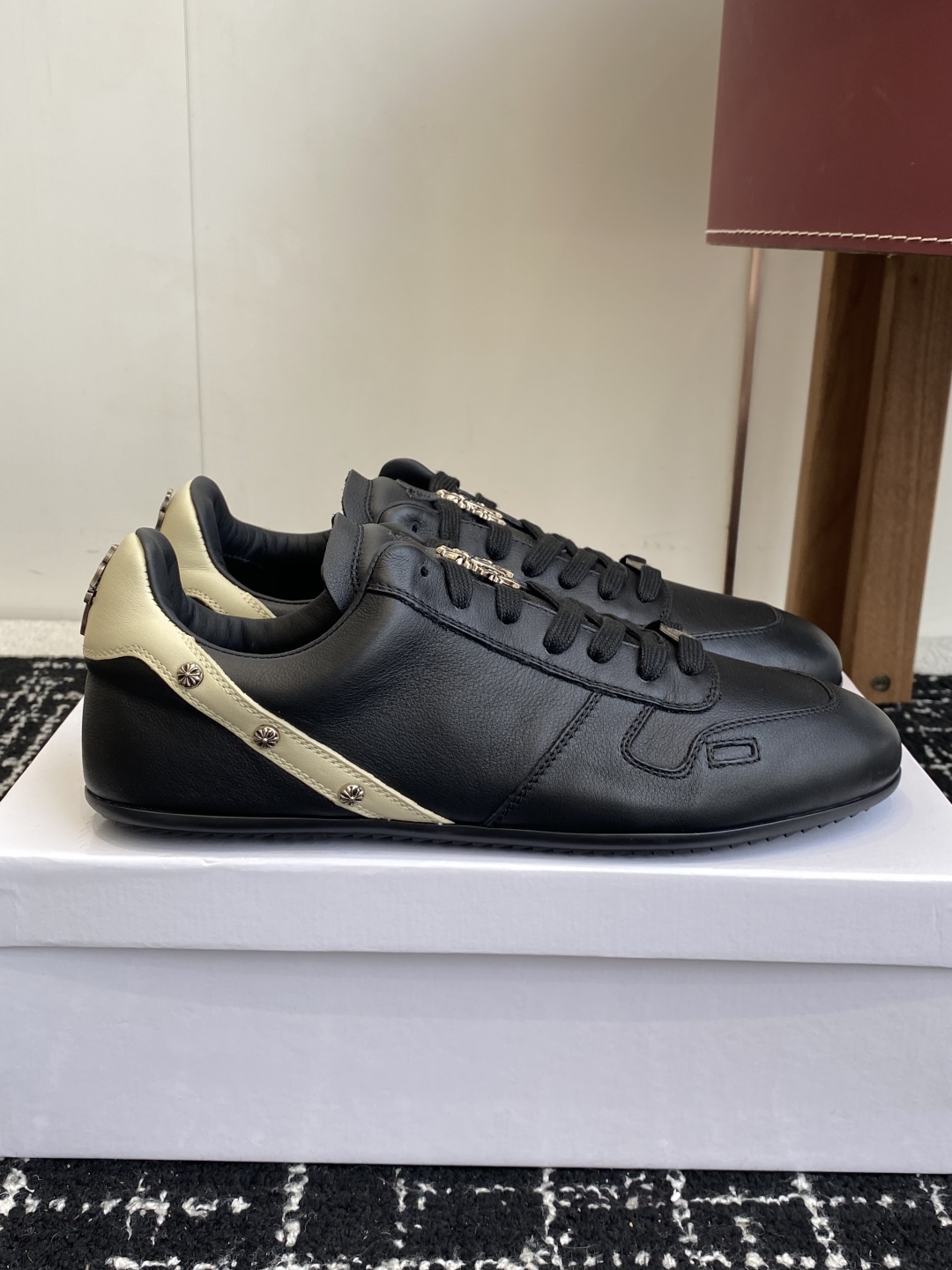 Rick Owens x Chrome Hearts Trainer Black/Beige