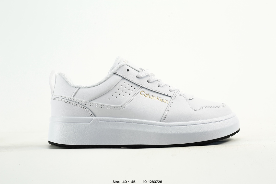 Calvin Klein Jeans Low-Top Lace-Up Sneakers White