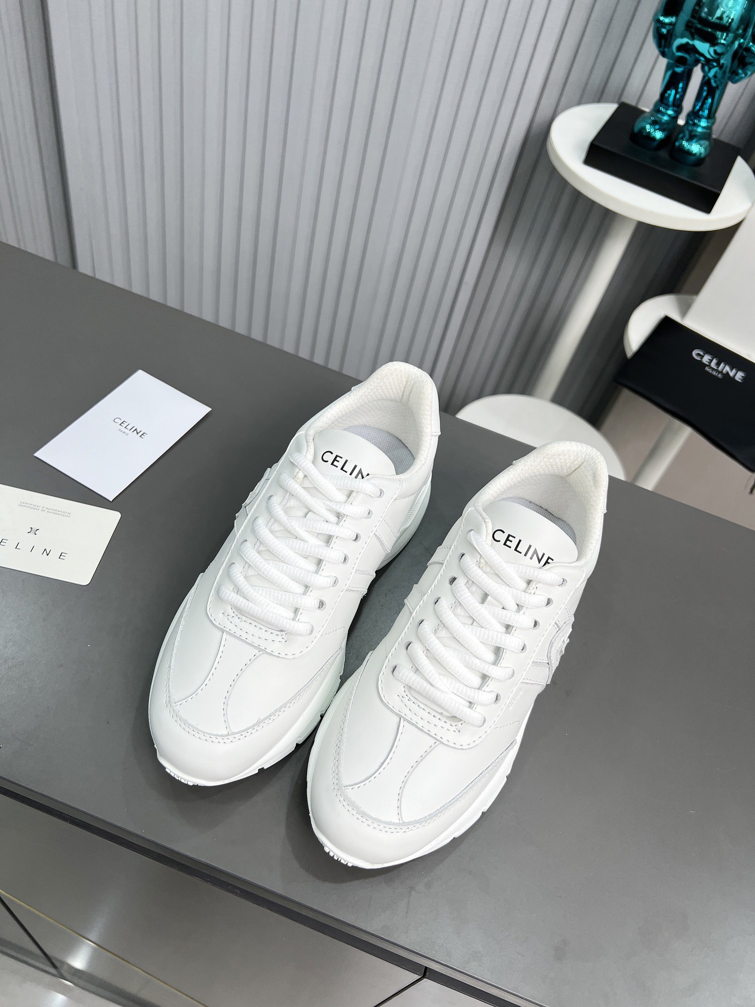 Celine Chunky Dad Sneakers White