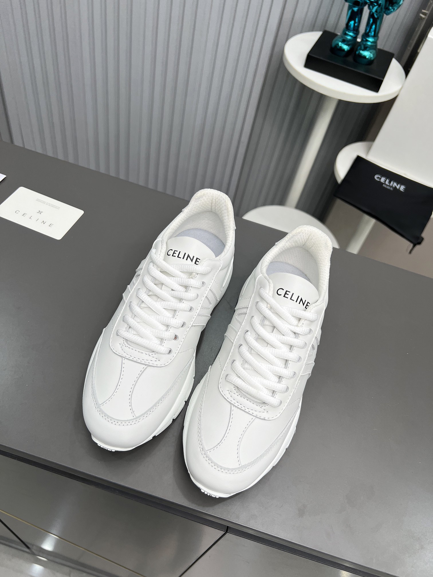 Celine Chunky Dad Sneakers White