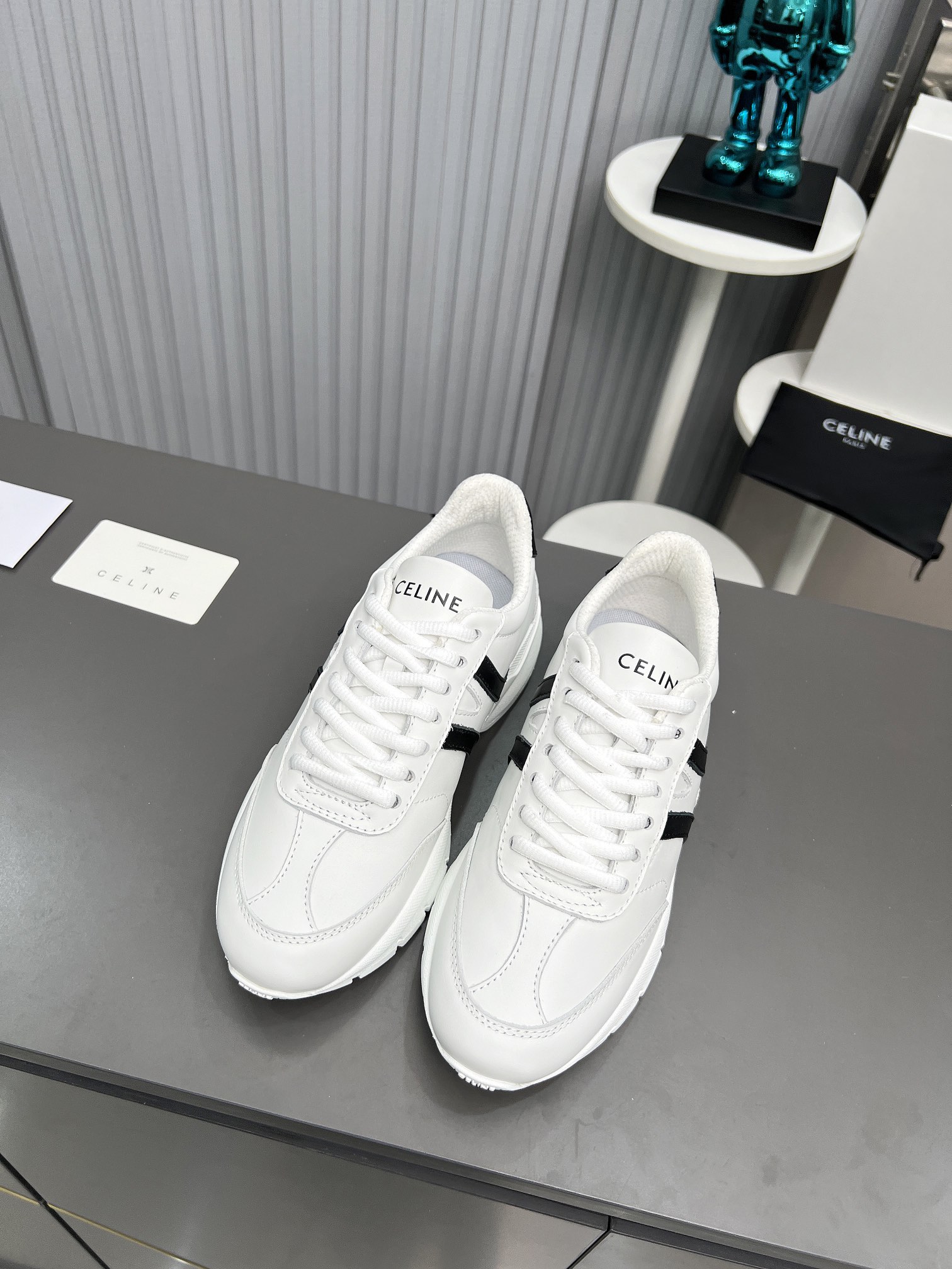 Celine Chunky Dad Sneakers White/Black