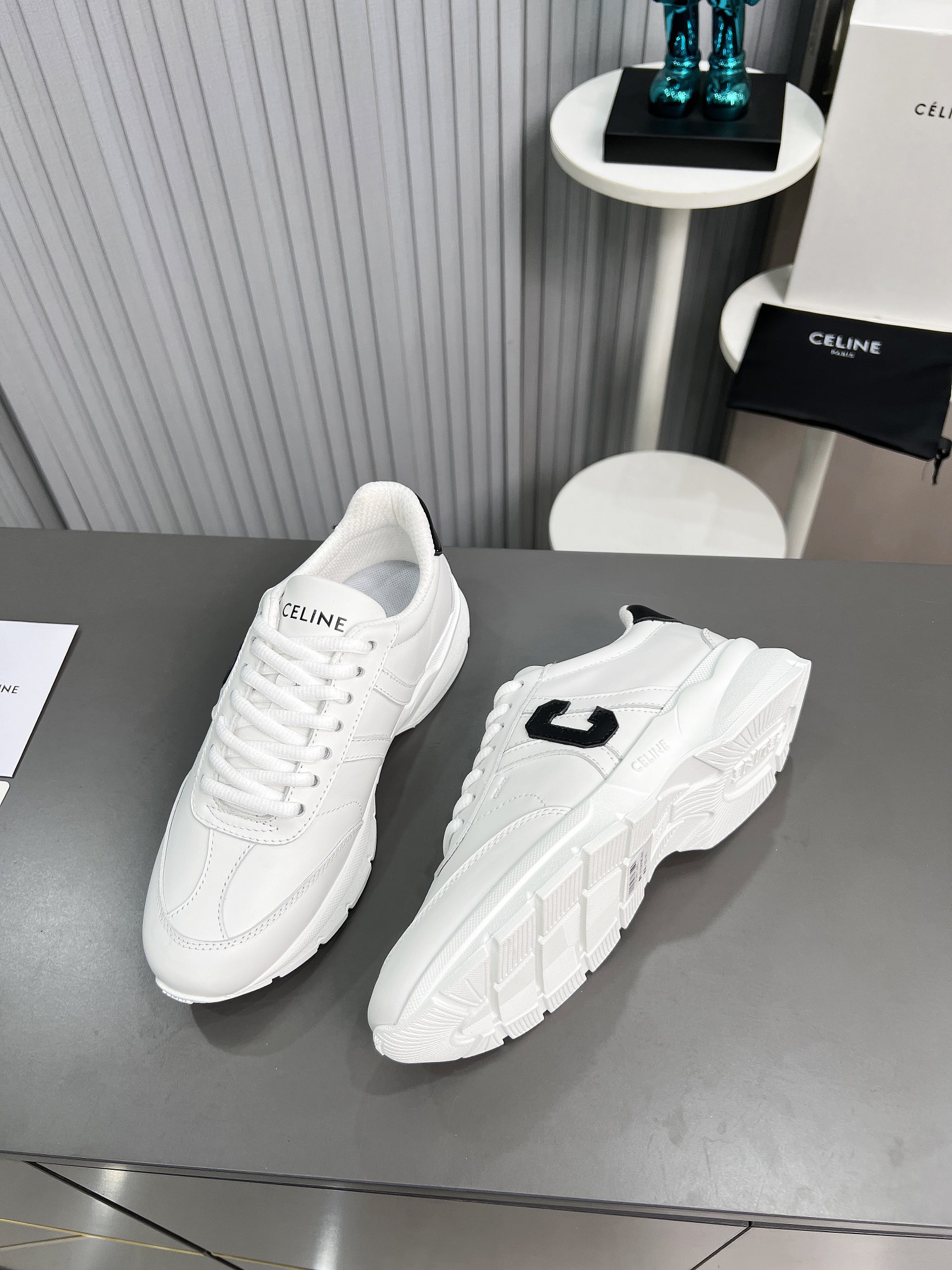 CELINE Chunky Dad Sneakers White/Black