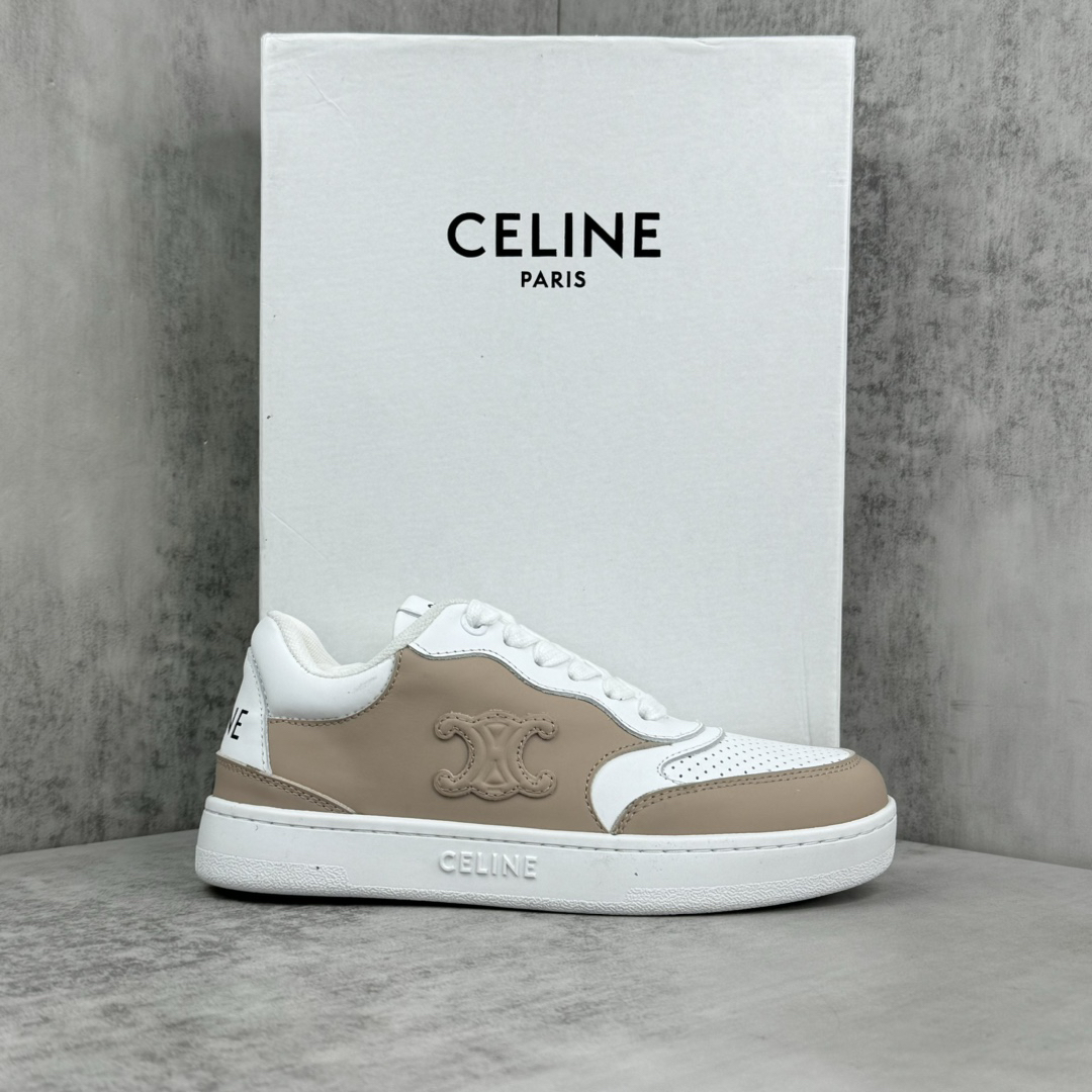 Celine Runner Low Sneakers White/Taupe