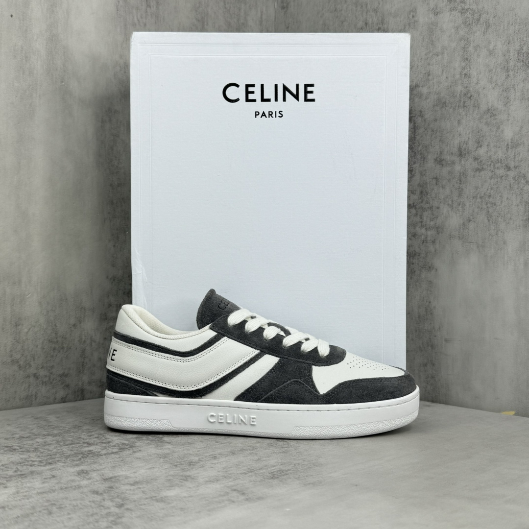 Celine Trainer Skate Sneakers Black/White