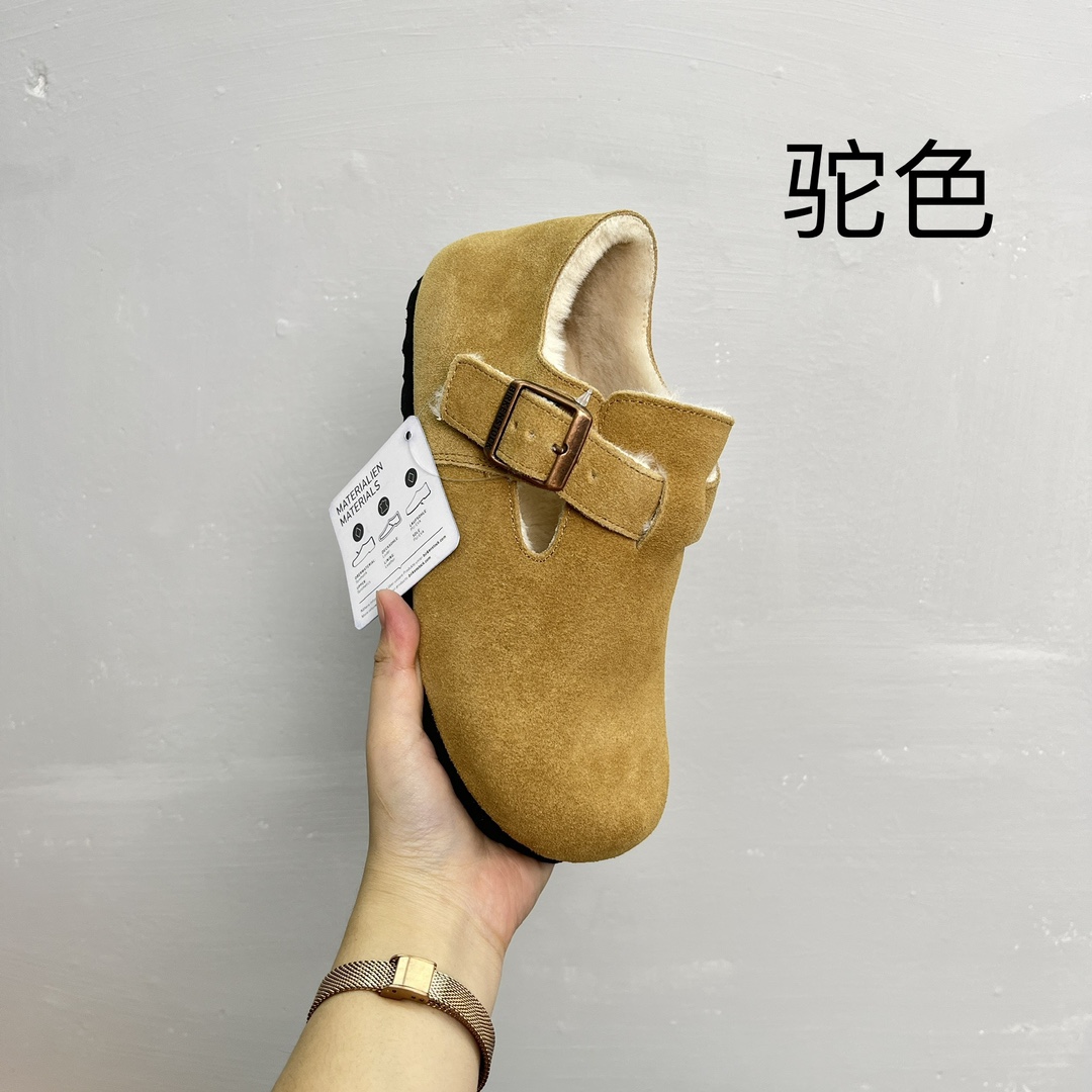 Birkenstock Fleece Lined Clog Taupe