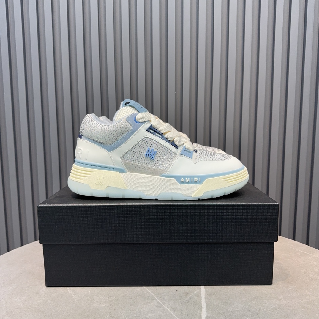 Amiri Crystal Low Sneakers Blue