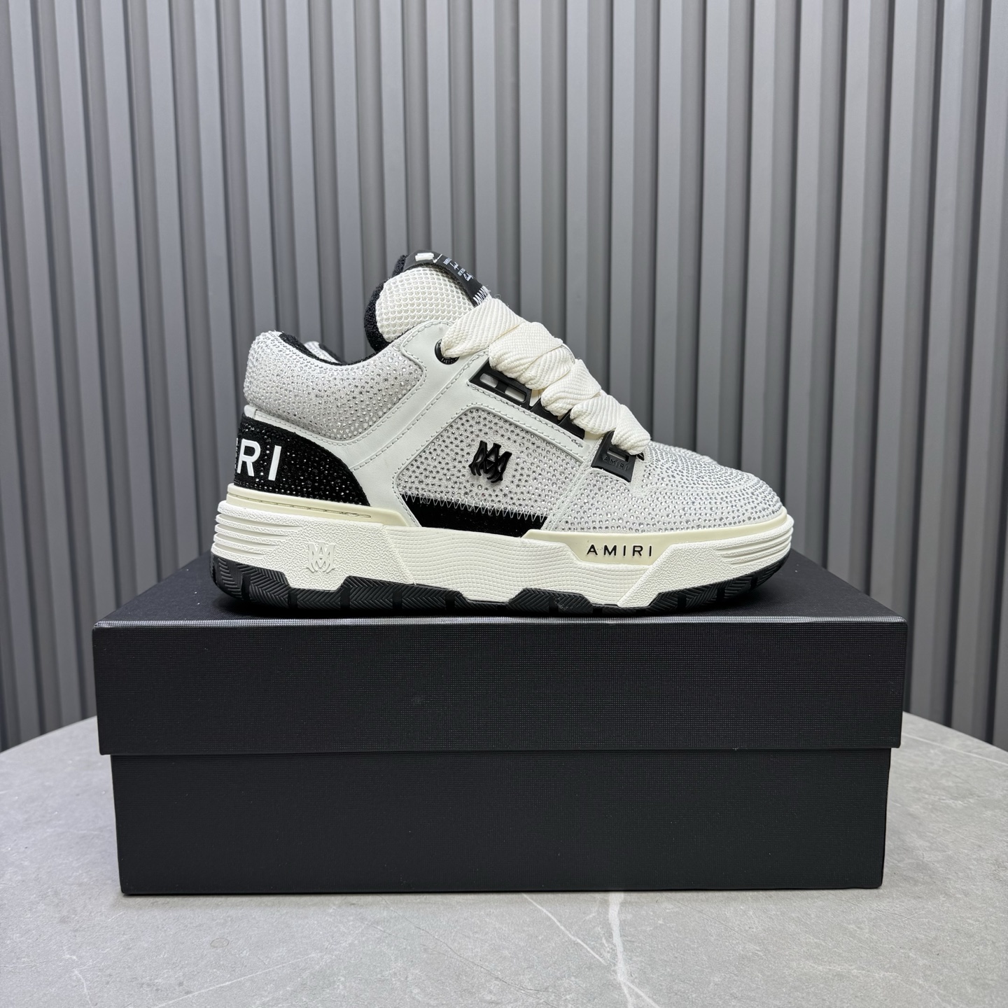 AMIRI Crystal Low Sneakers White/Black