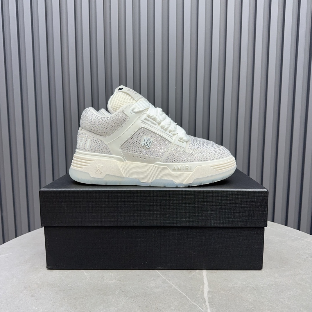 AMIRI Crystal Low-Top Sneakers White