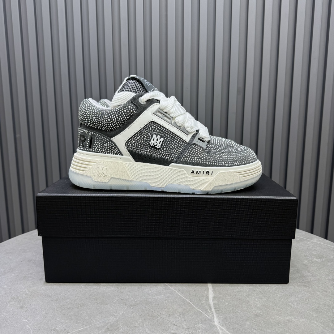 AMIRI Crystal Low-Top Sneakers Grey