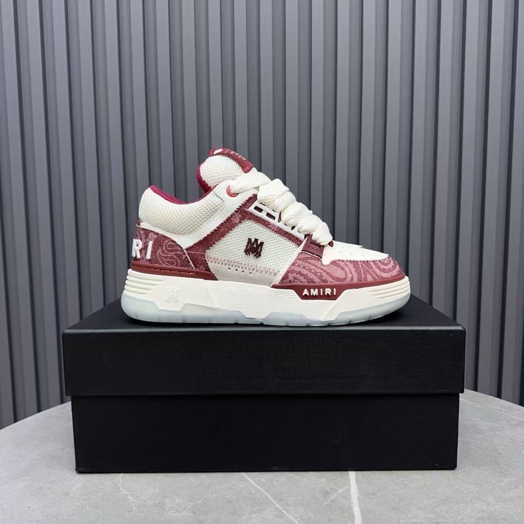 Amiri Low-Top Sneakers Burgundy