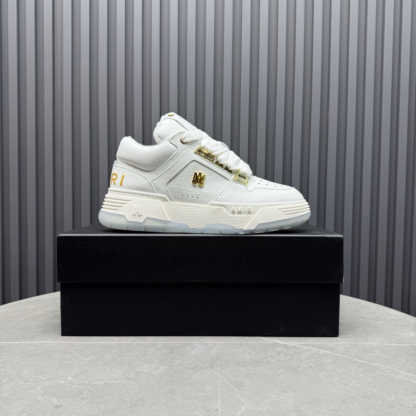 Amiri Leather Low-Top Sneakers White