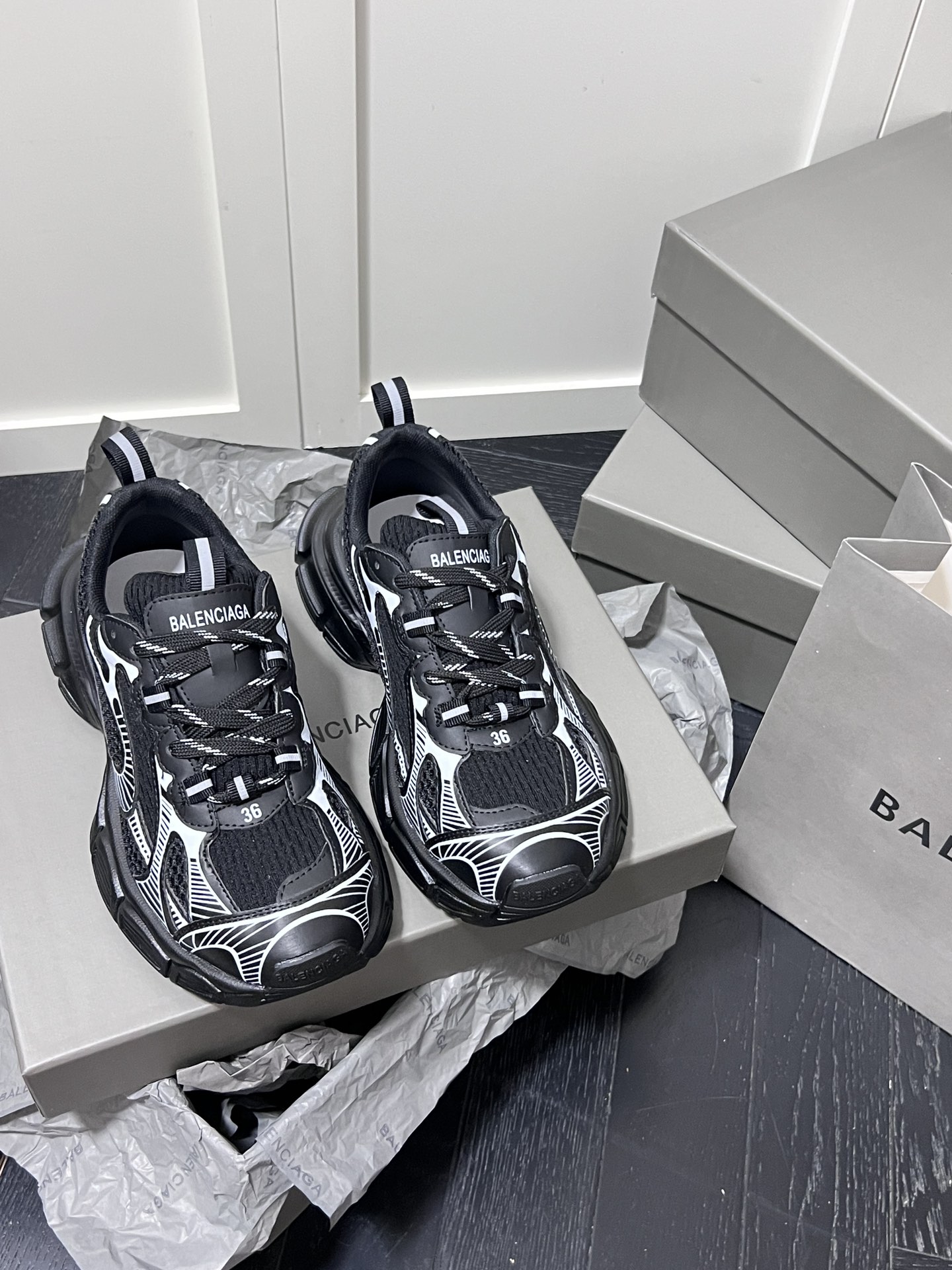 Balenciaga Chunky Dad Sneakers Black