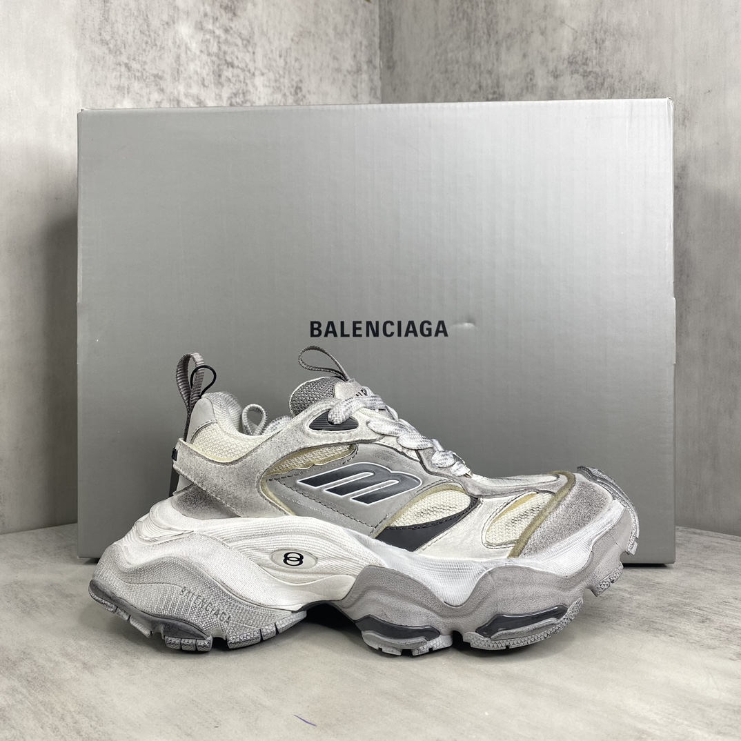 Balenciaga Cargo Runner Sneakers Gray