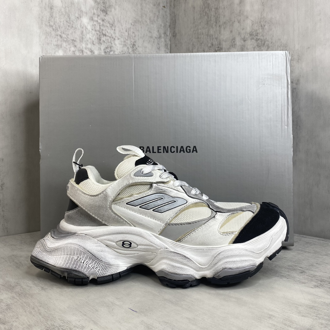 Balenciaga Cargo Runner Sneakers White