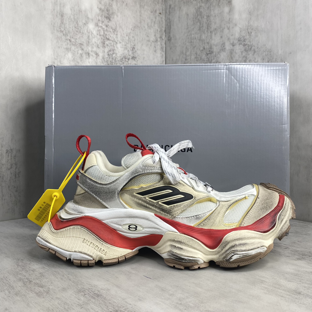 Balenciaga Cargo Sneaker White Red