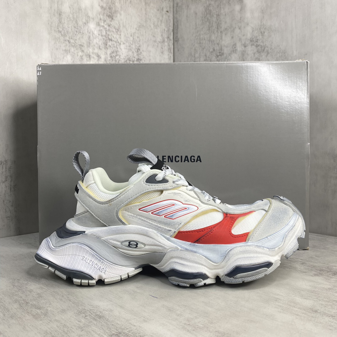 Balenciaga Cargo Sneaker White Red
