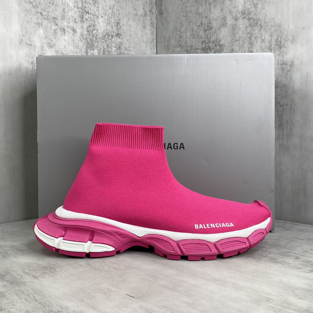 Balenciaga Speed Sock Sneakers Pink