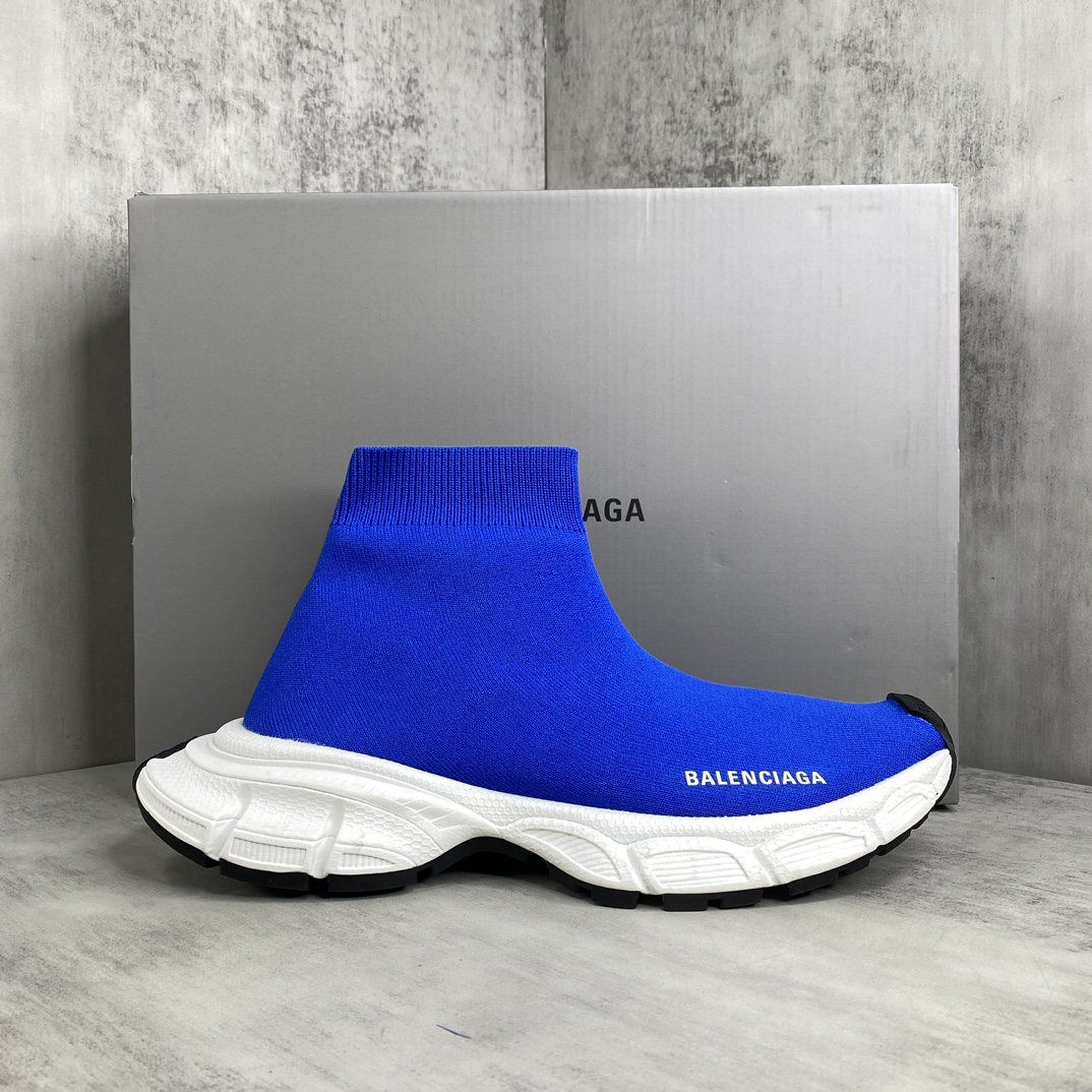 Balenciaga Speed Sock Sneakers Blue