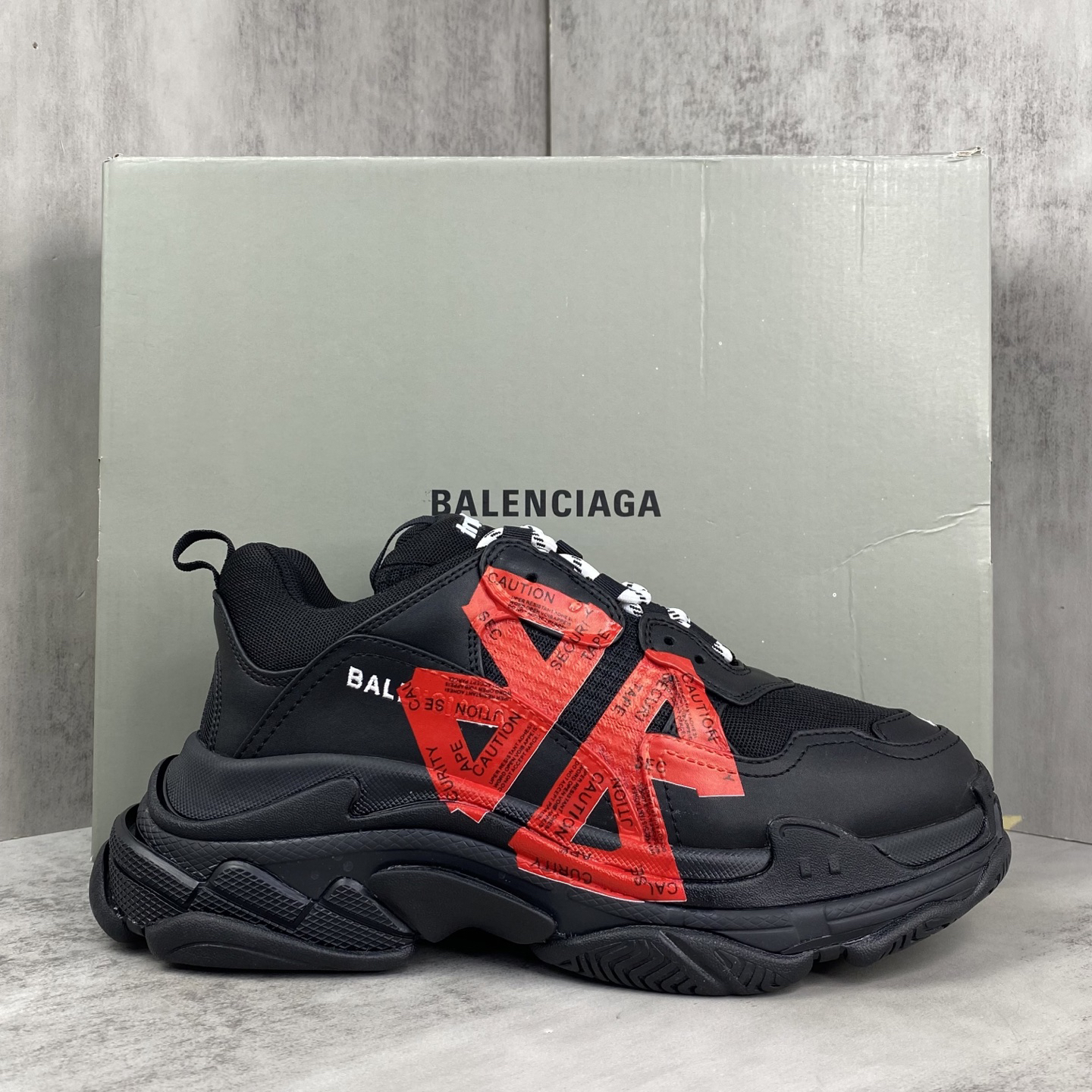 Balenciaga Triple S Chunky Sneakers Black