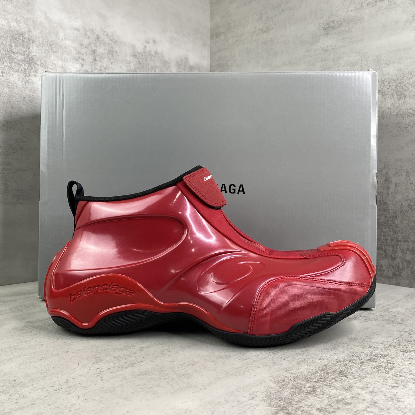 Balenciaga Basketball Zip Sneaker Red