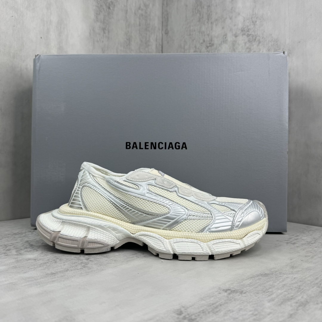 Balenciaga 3XL Slip-On Sneakers White