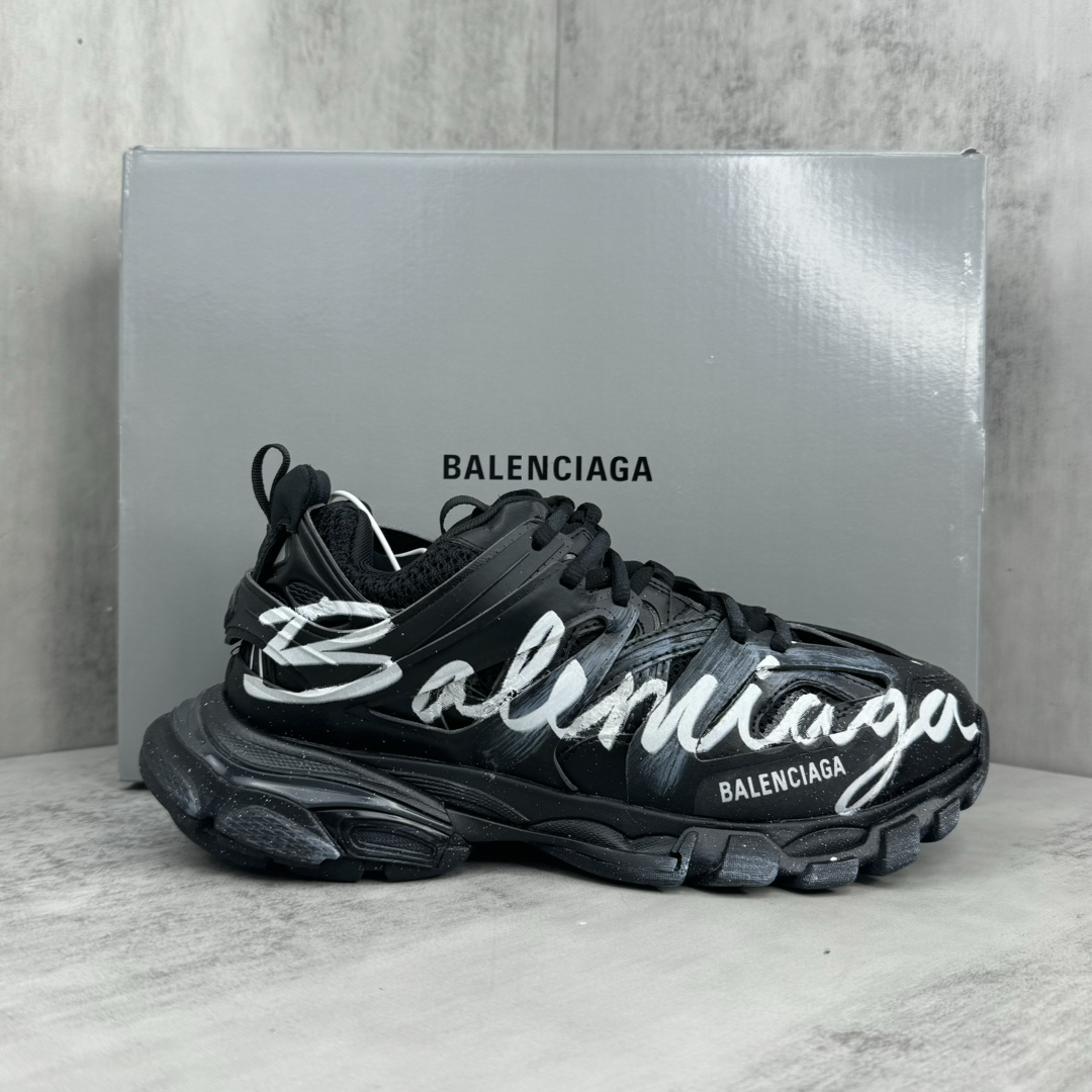 Balenciaga Runner Graffiti Sneakers Black