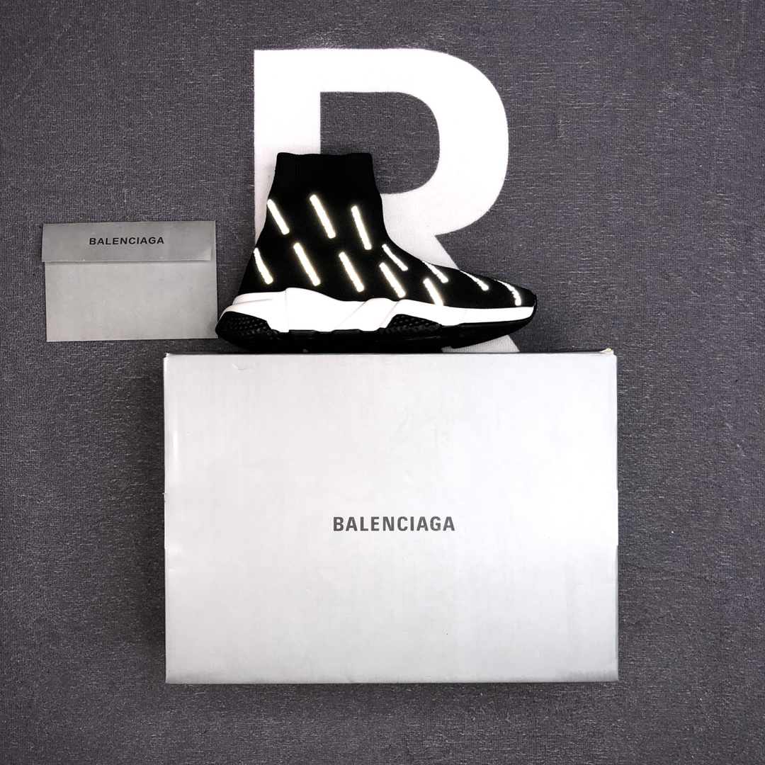 Balenciaga Speed Sock Sneaker Black/White