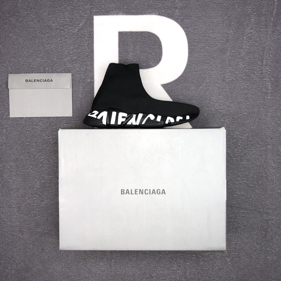 Balenciaga Speed Sock Sneakers Black