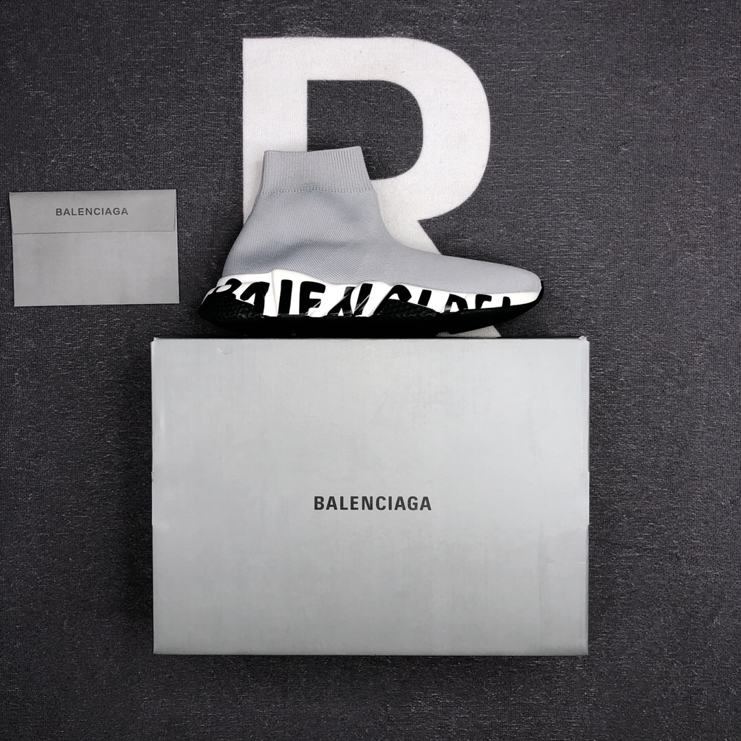 Balenciaga Speed Sock Sneakers Gray