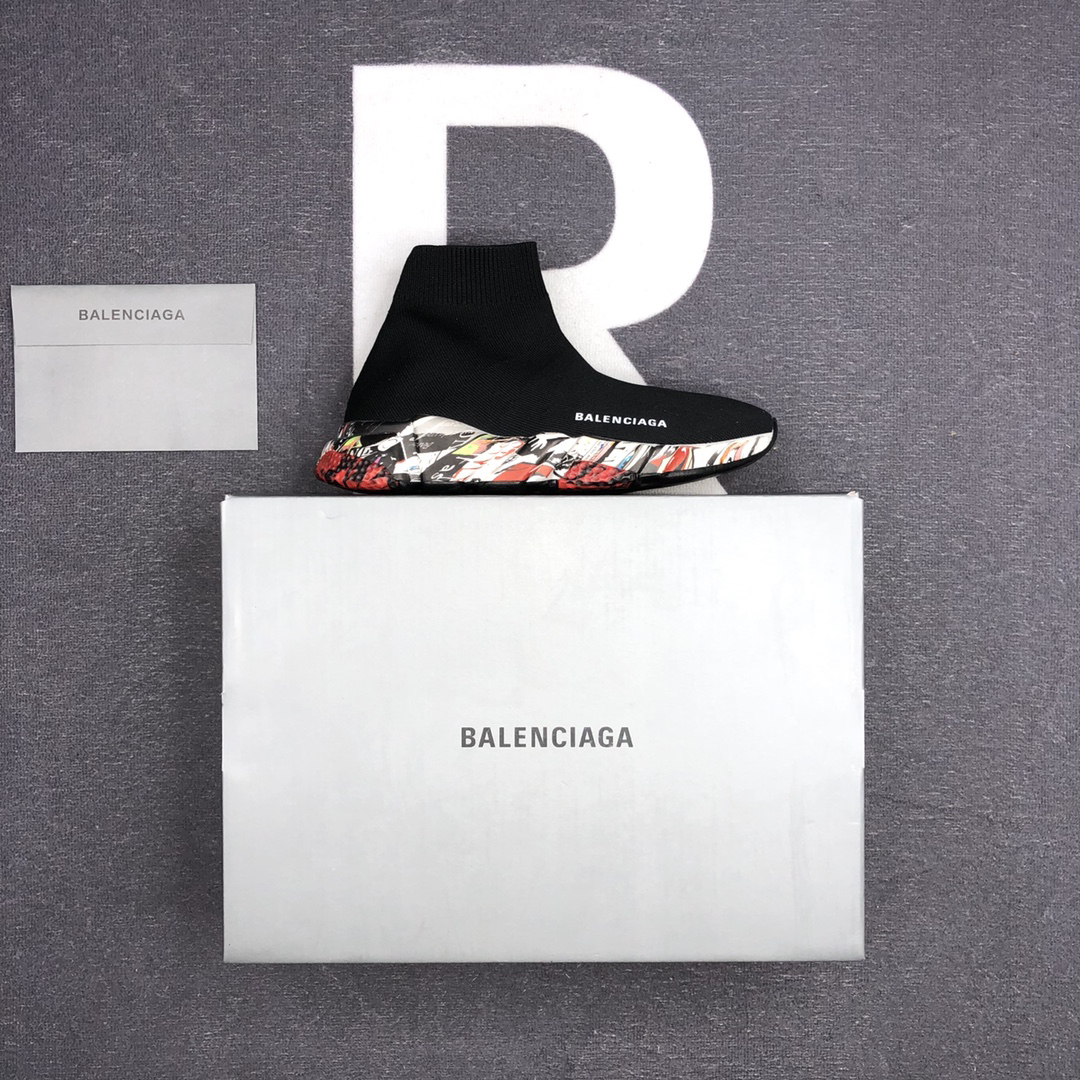 Balenciaga Speed Sock Sneakers Black