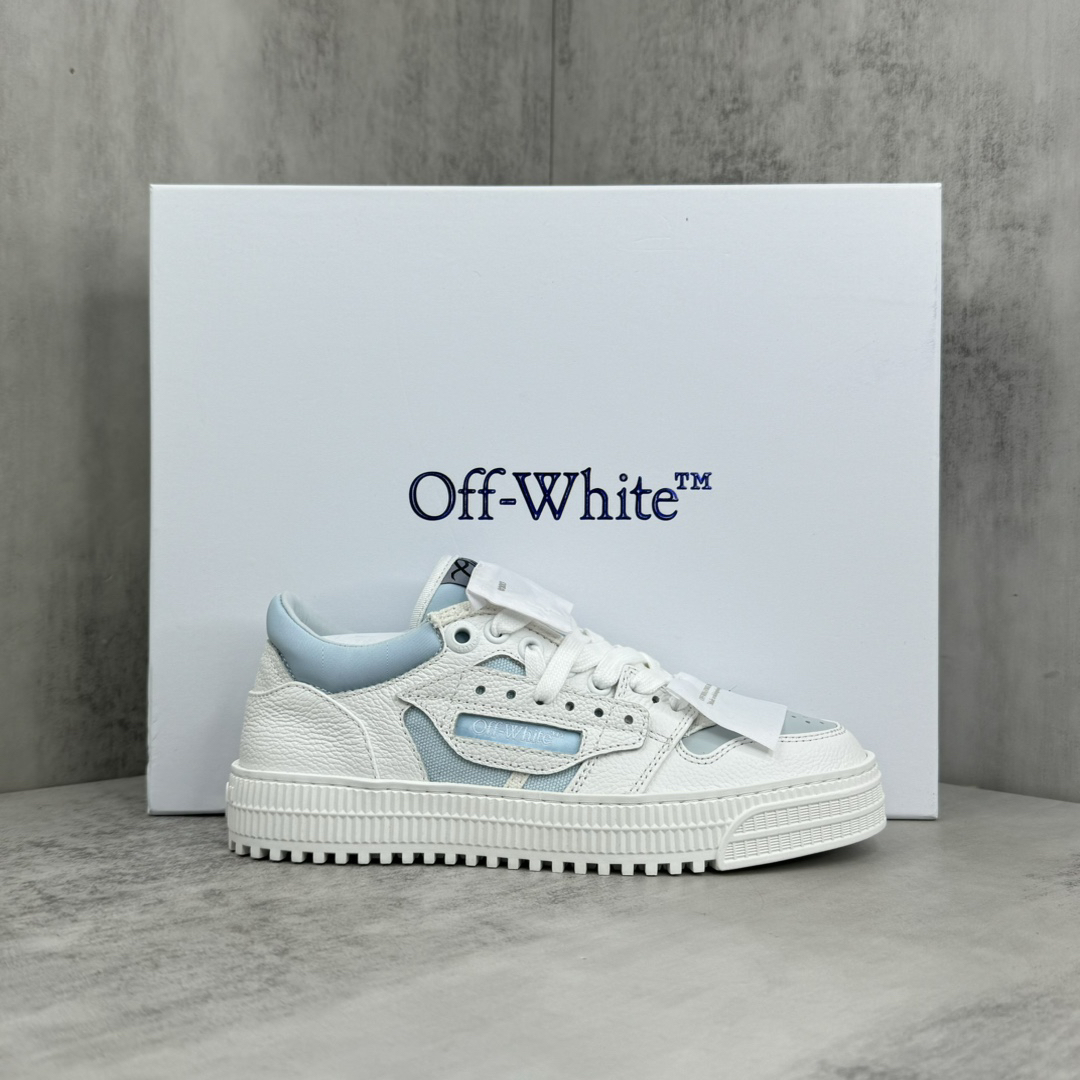 Off-White Low Vulcanized Canvas Shoes White/Blue