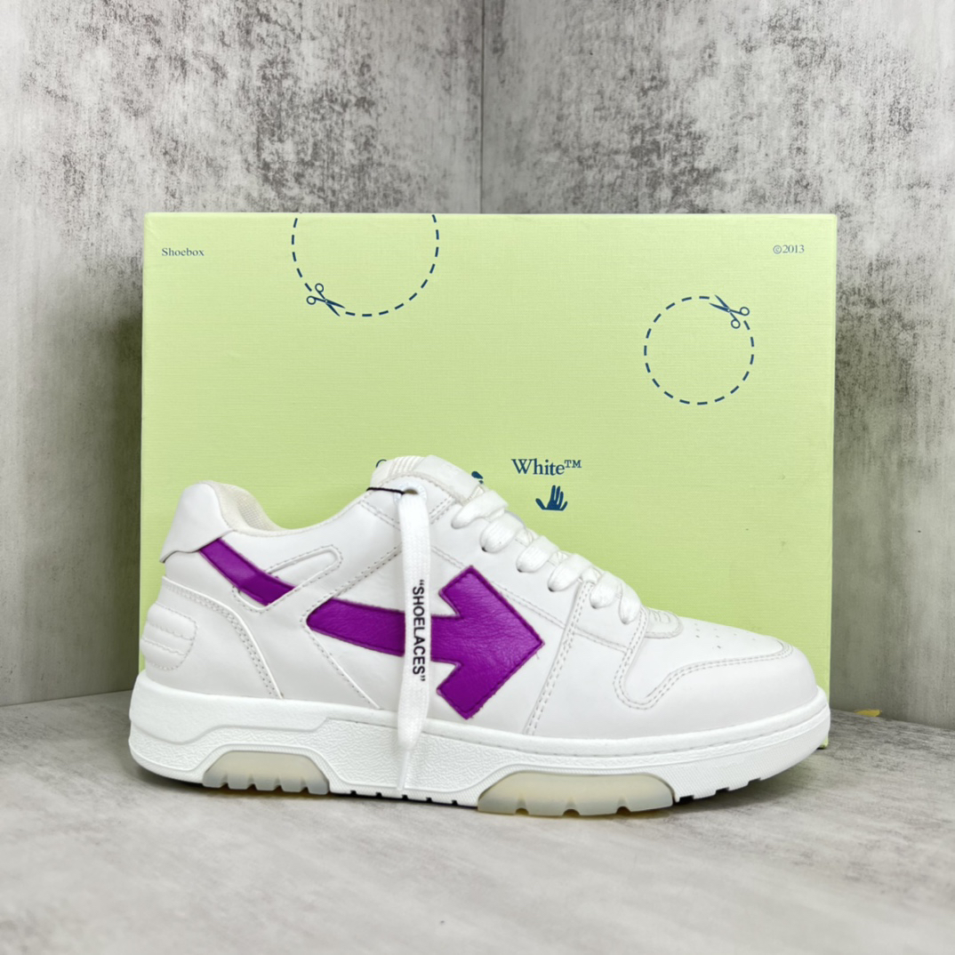 Off-White Low-Top Arrow Sneaker White/Purple