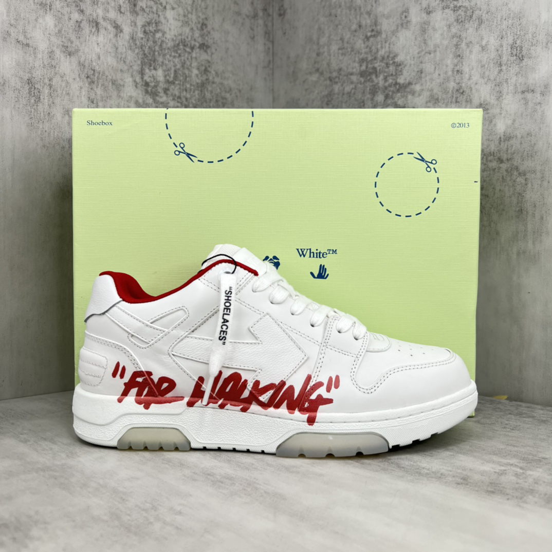 Off-White Low-Top Sneakers White/Red