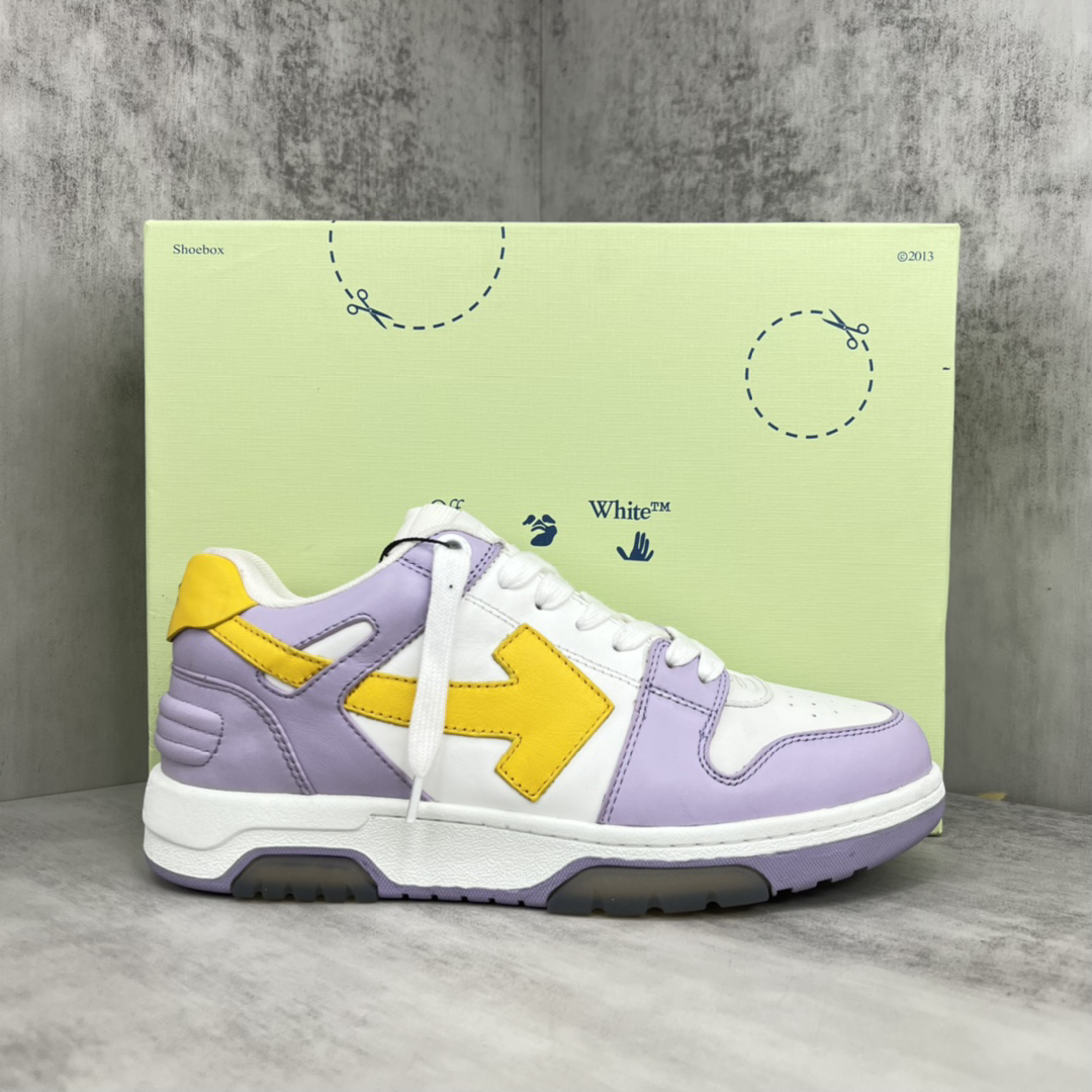 Off-White Low-Top Sneakers Purple/White/Yellow