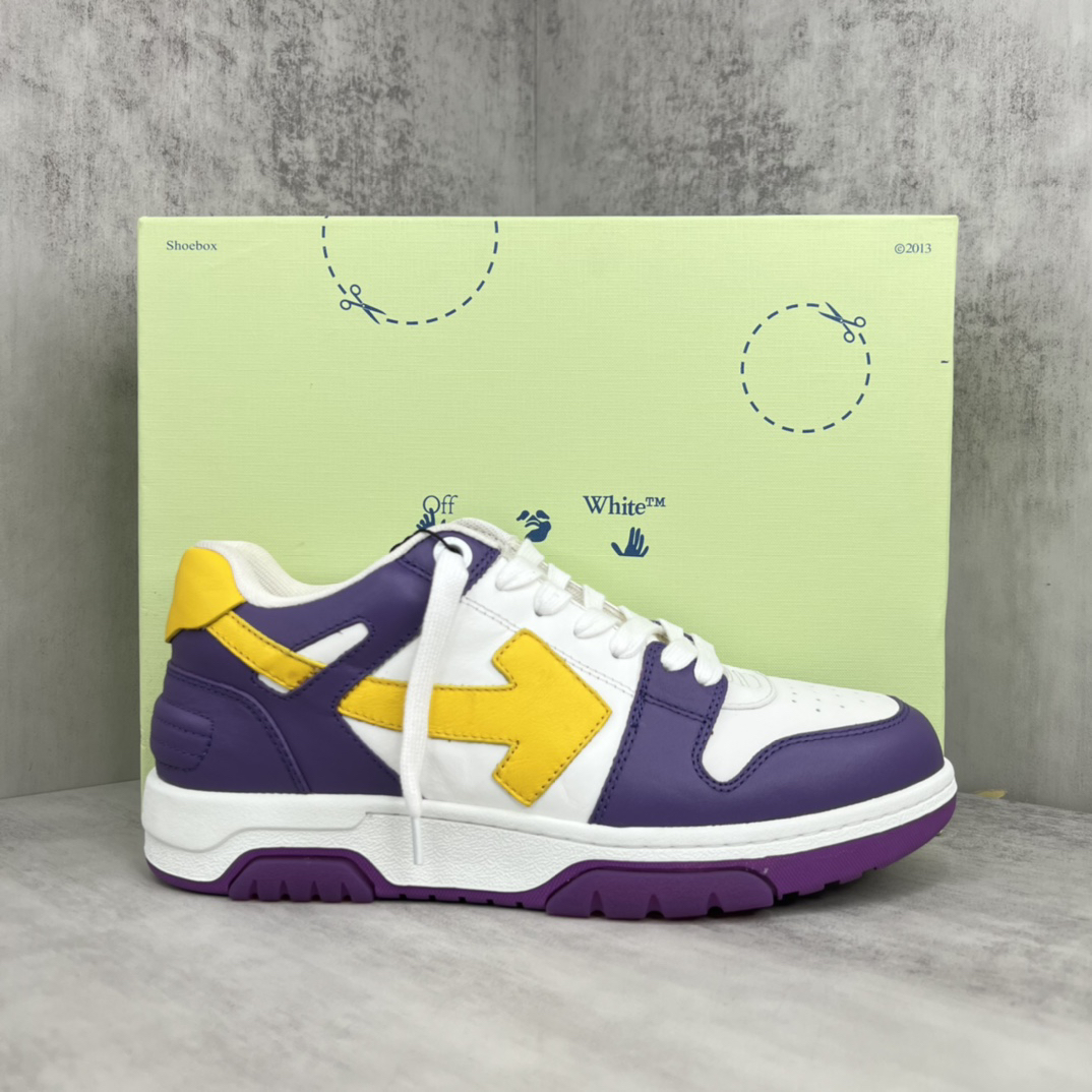 Off-White Low-Top Sneakers Purple/White/Yellow