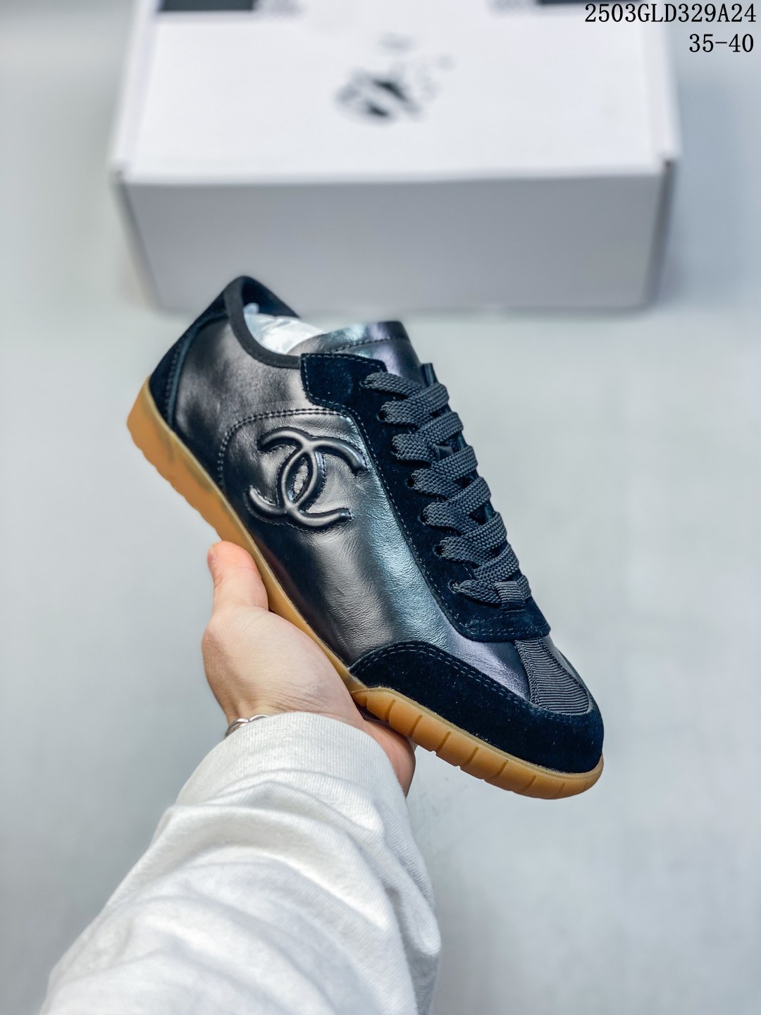 Chanel Quilted Trainer Sneakers Black