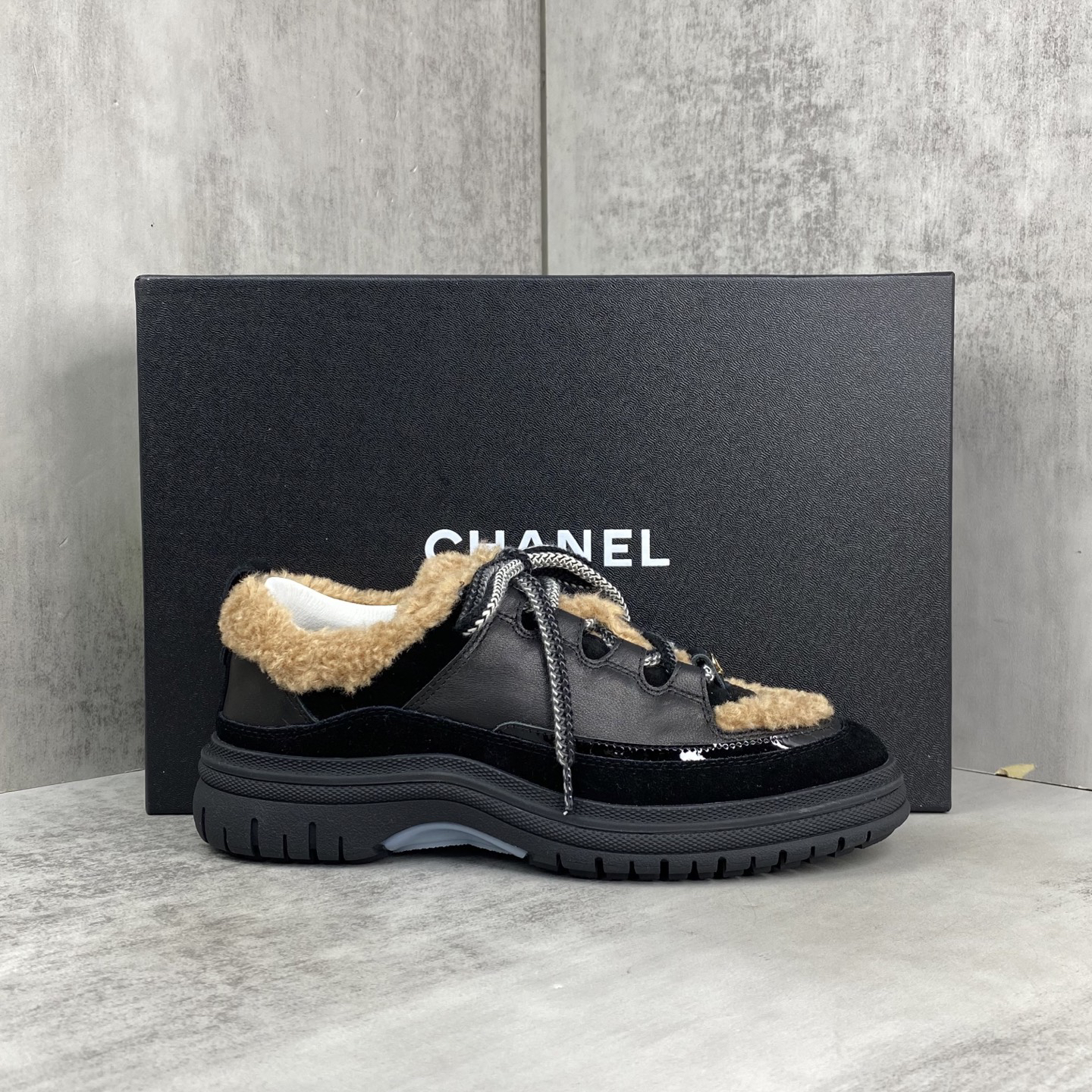 Chanel Panda Chunky Sneakers Black