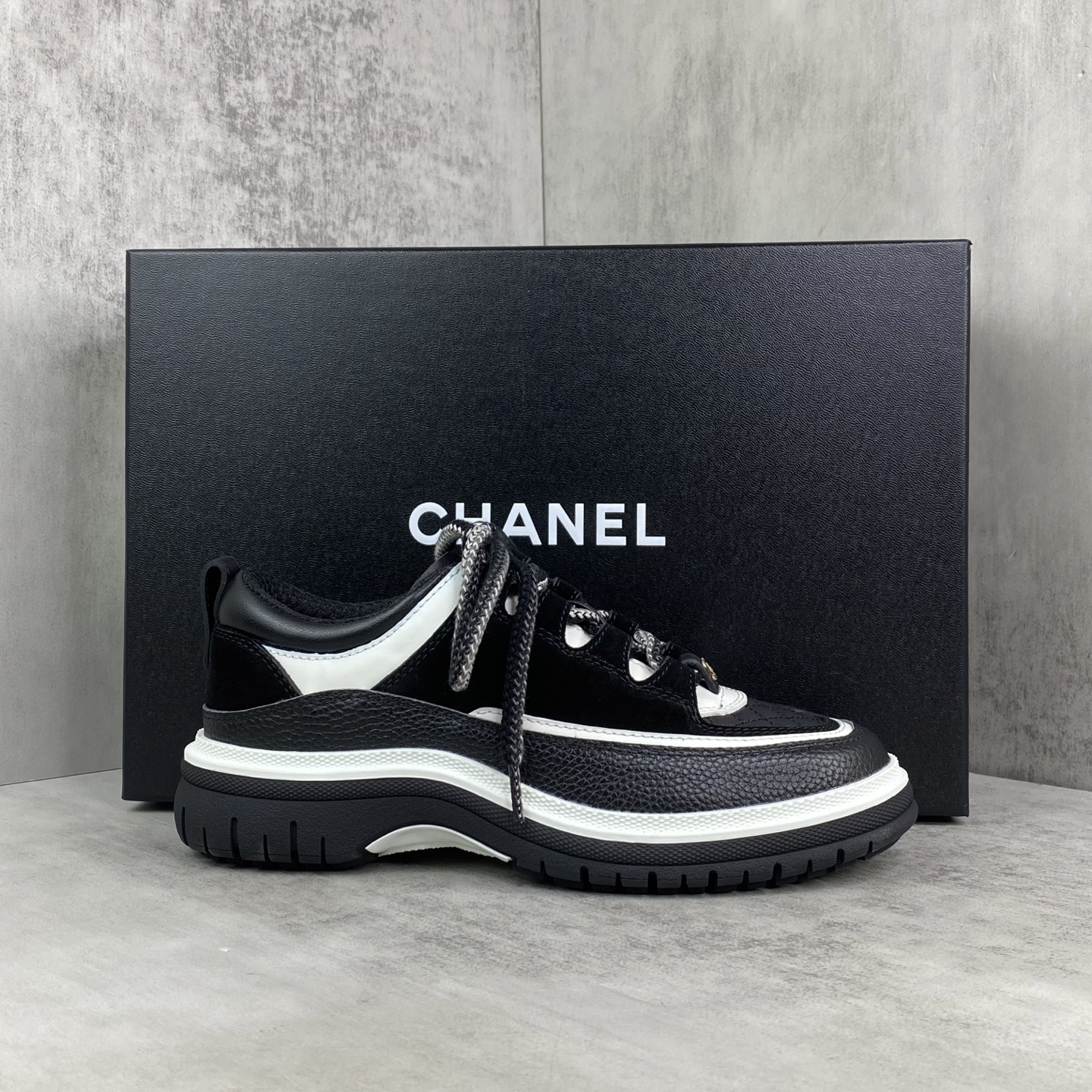 Chanel Panda Low Sneakers Black/White