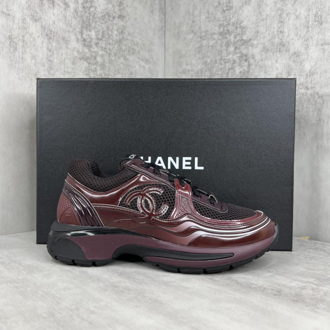 Chanel Resort Sport Sneakers Burgundy