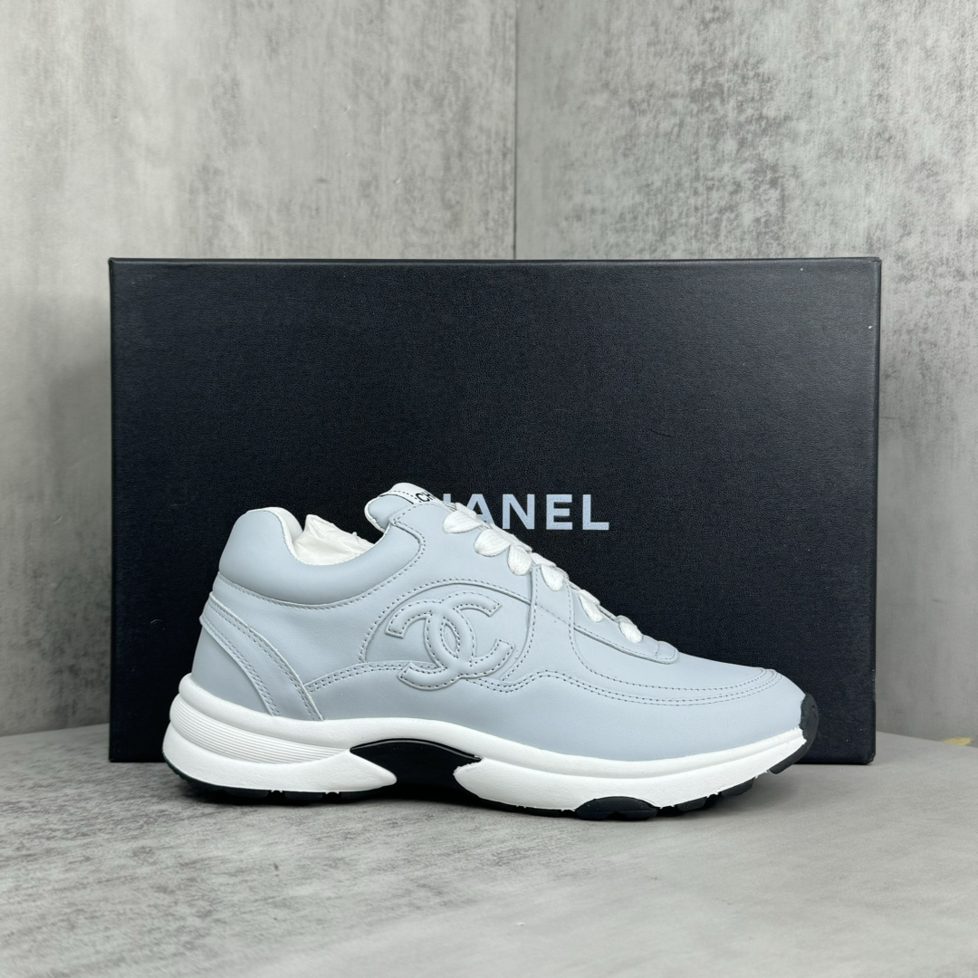 Chanel CC Low-Top Sneakers Light Blue
