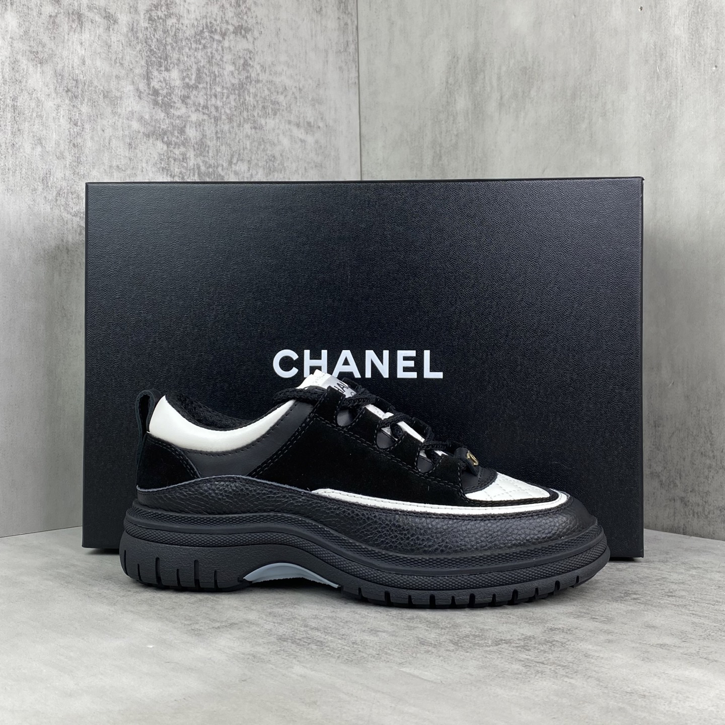 Chanel Panda Chunky Sneakers Black/White