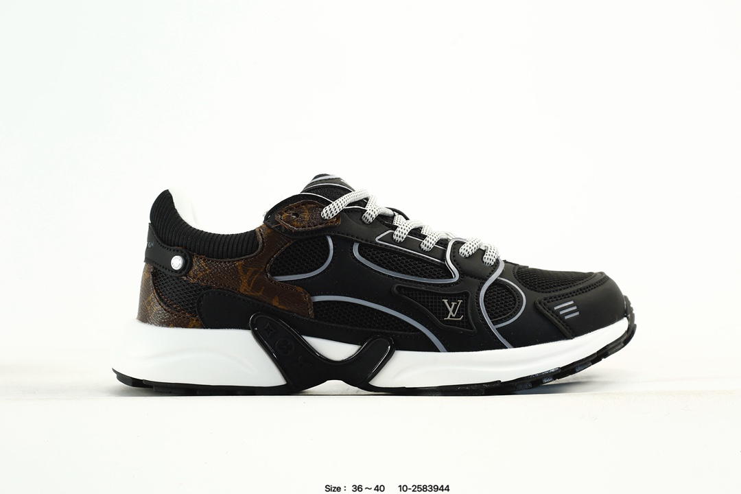 Louis Vuitton Trainer Low Sneakers Black/Brown