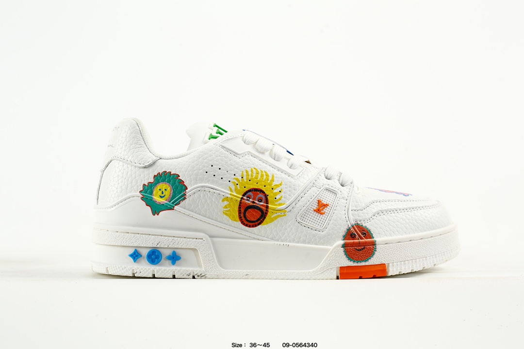 Louis Vuitton Trainer Low Sneaker White Multi